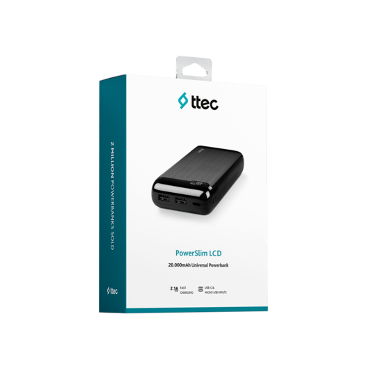 Ttec 2BB184S PowerSlim 20.000 Powerbank Powerbank