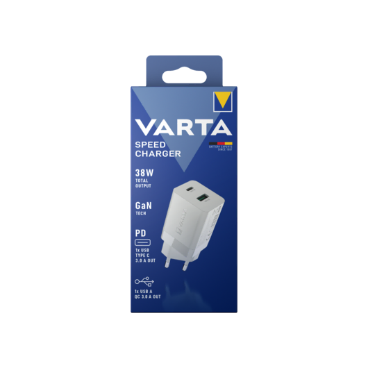 VARTA Hızlı Şarj Adaptör 38W Şarj Cihazları